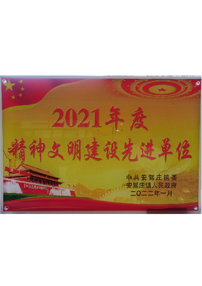 2021年度精神文明建设先进单位
